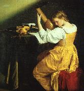 Orazio Gentileschi The Lute Player oil painting artist